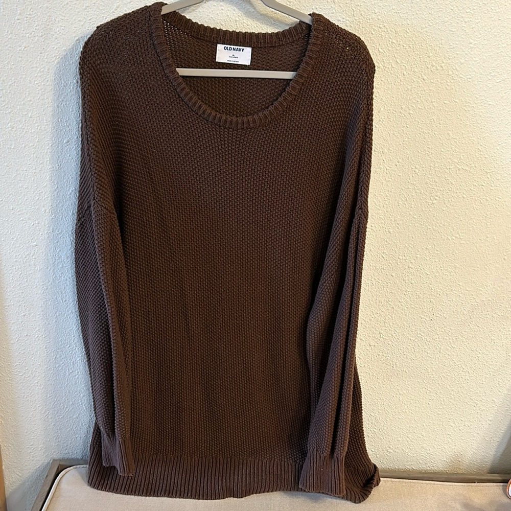 *closet clean out* Old Navy textured knit tunic sweater size xl